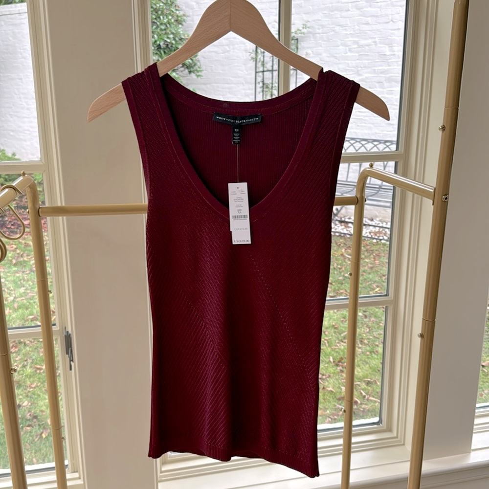 NWT WHBM sleeveless sweater, XS